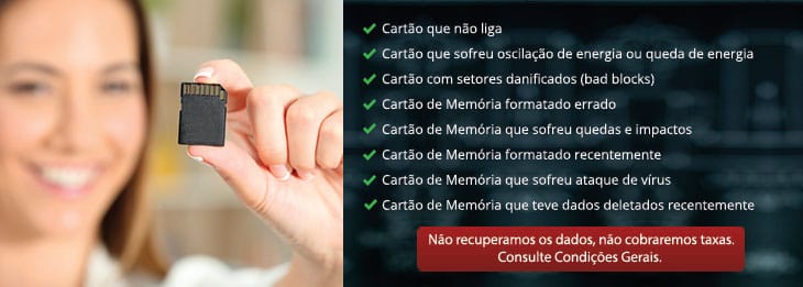 Recuperação de dados de cartão de memória pela LabDisk