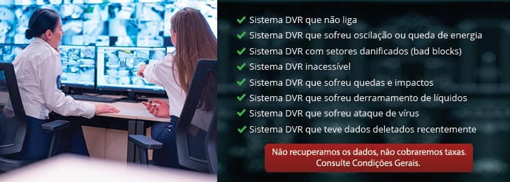 Recuperação de dados de circuito de câmera de gravação DVR pela LabDisk